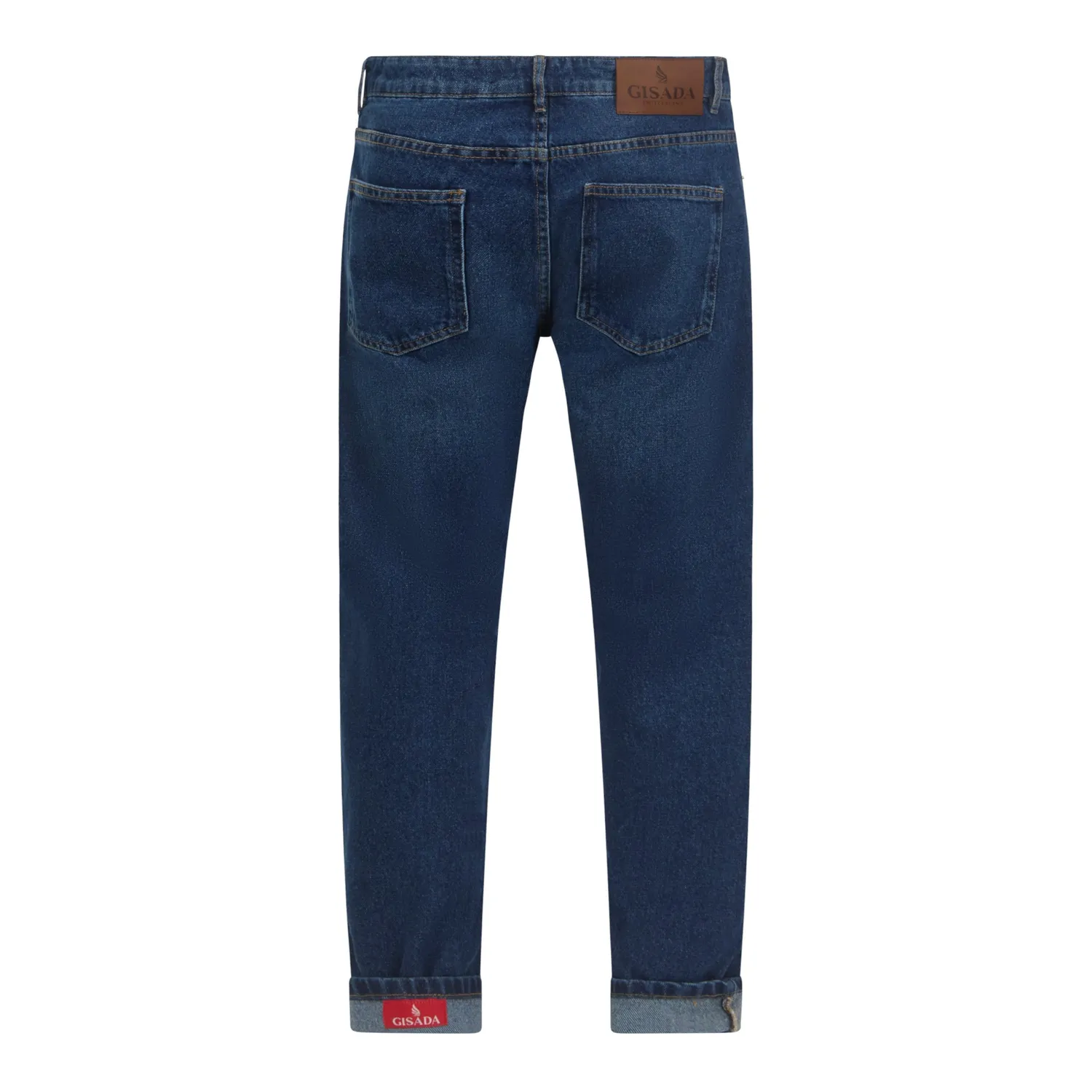 Gisada 1106 Slim Fit olabukse washed blue denim