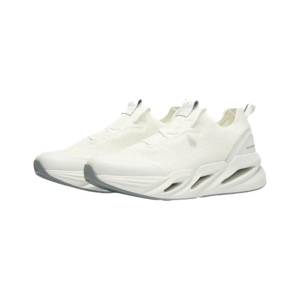 Gisada 15002 Knit Runner sneakers hvite mesh