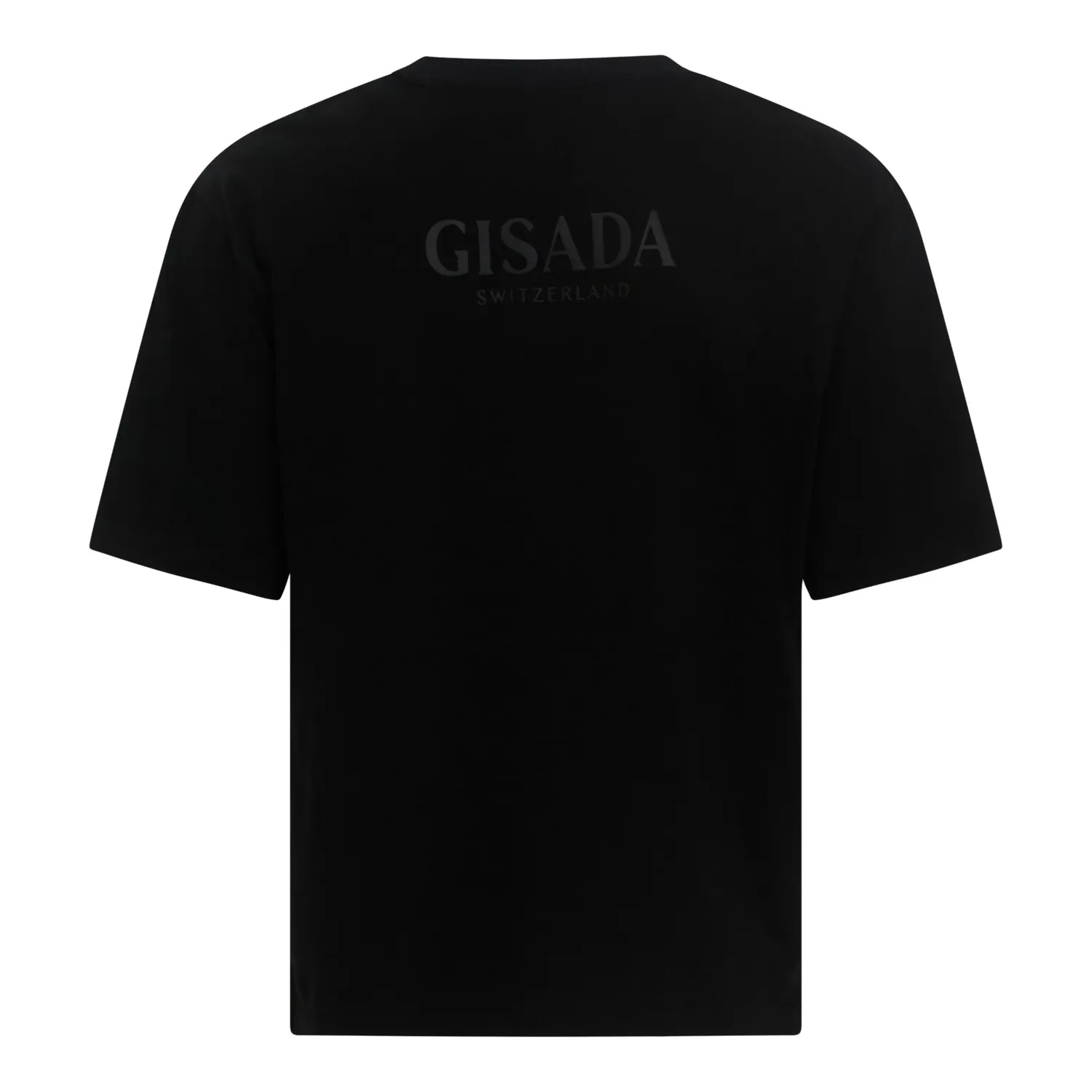 Gisada 1011 Oversized t-skjorte svart tung bomull