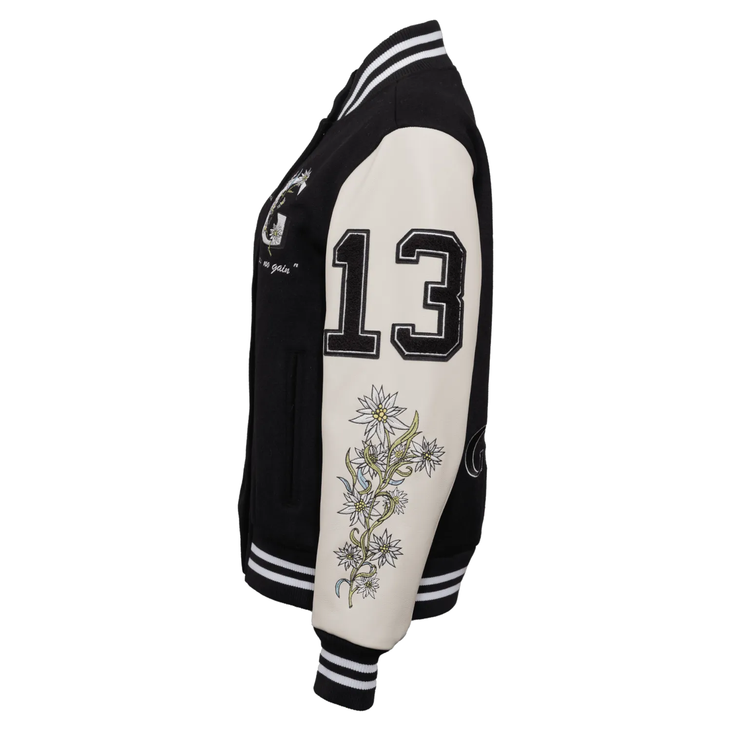 Gisada 1608 varsityjakke svart ull dame