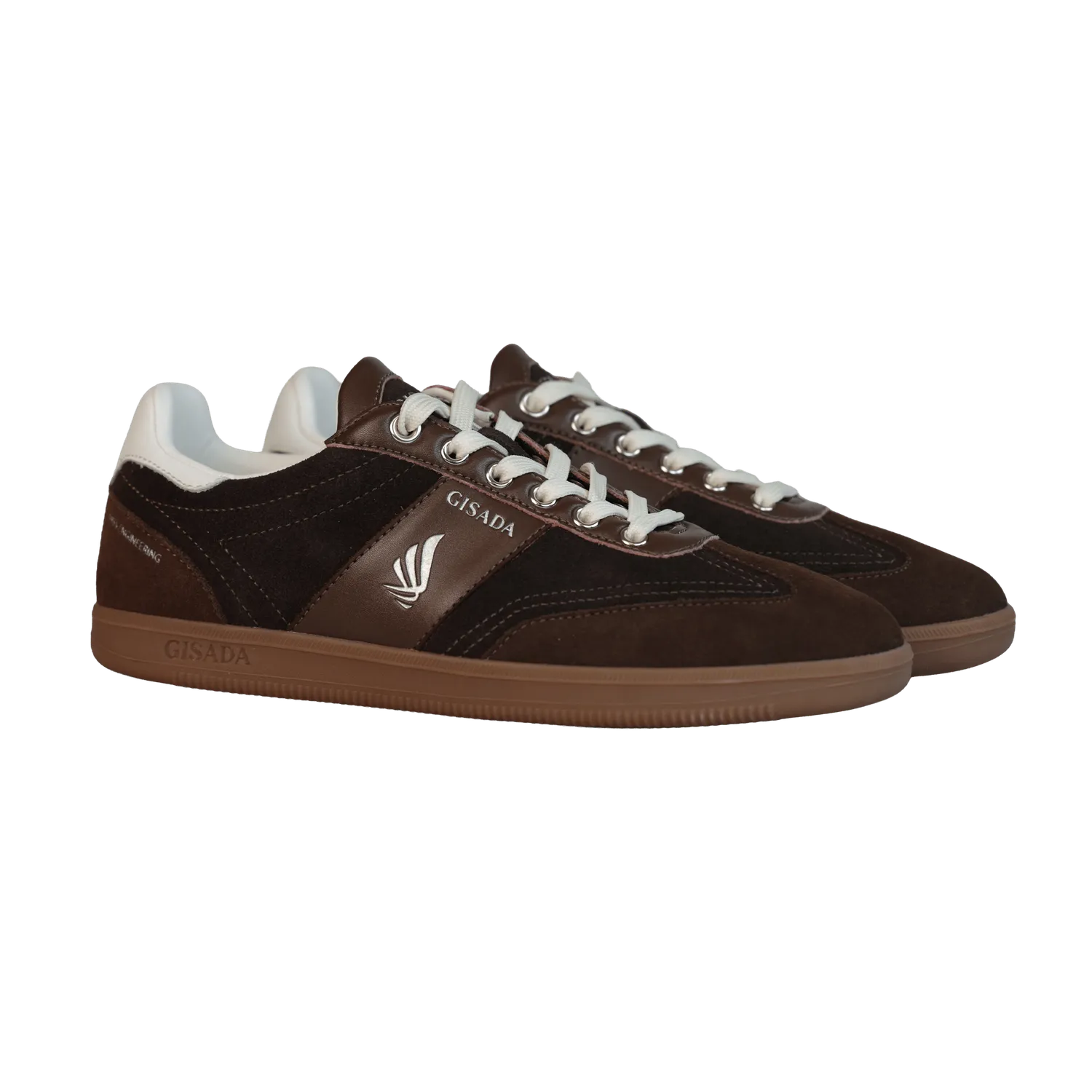 Gisada Flat Sole Sneaker semsket brun