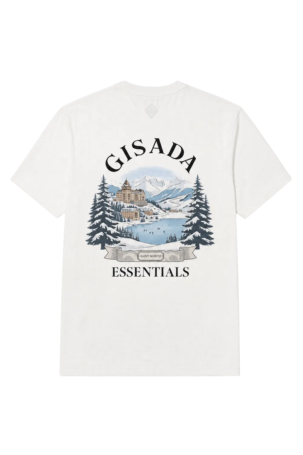 Gisada Print t-skjorte White M myk jersey