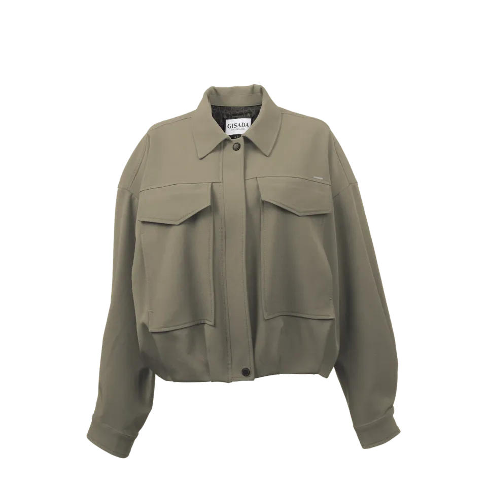 Gisada 1611 overshirt jakke grønn dame