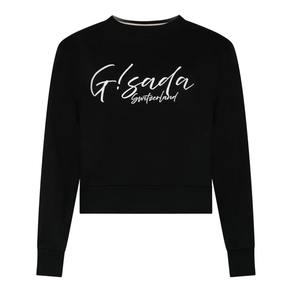 Gisada Regular Fit sweatshirt svart bomull