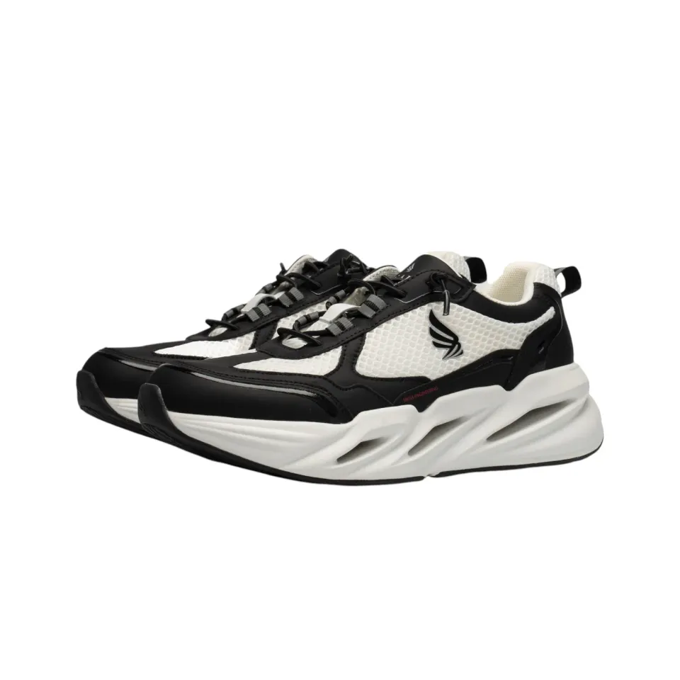 Gisada Runner sneakers svart-hvit skinn 40-46