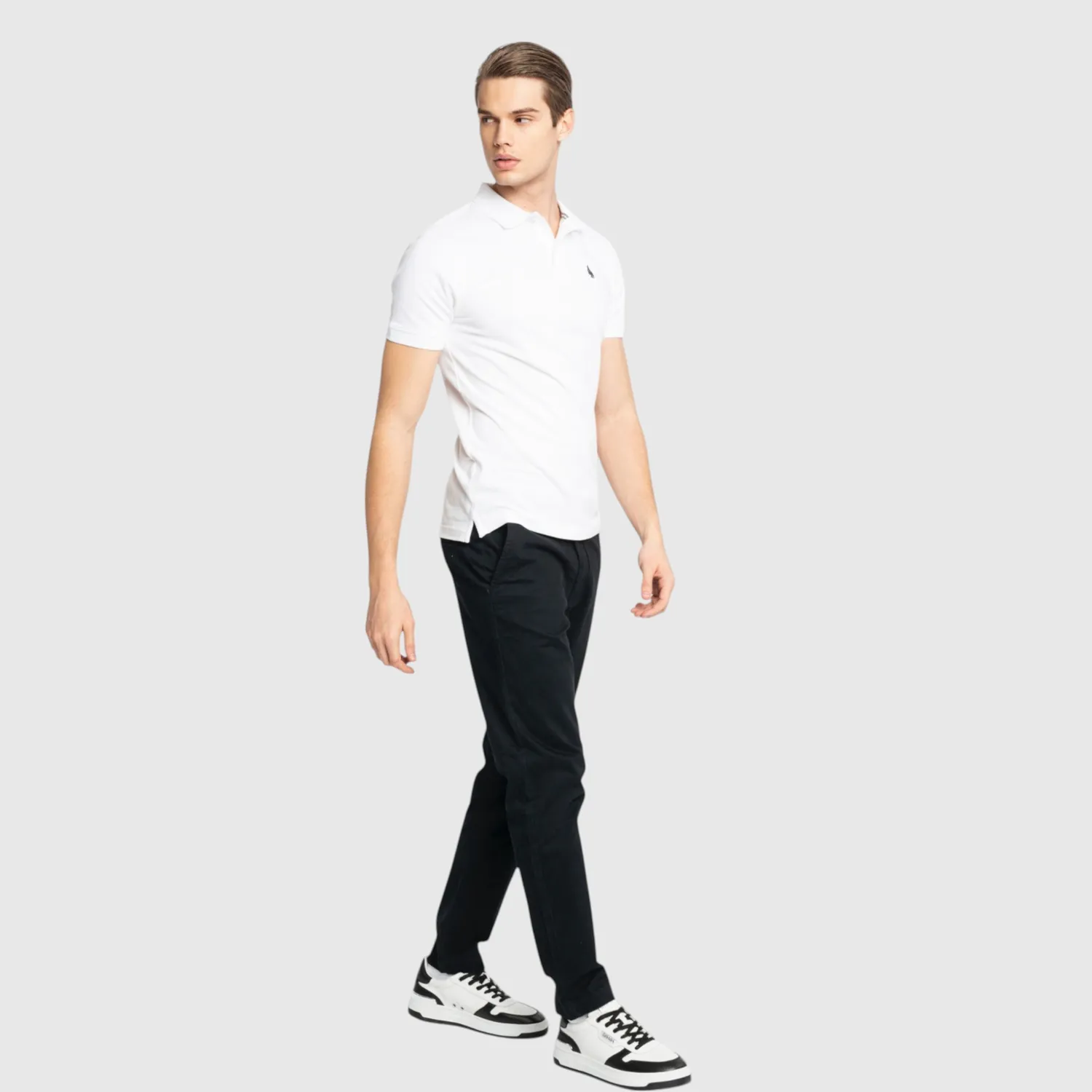 Gisada Miami 2000 polo hvit bomull regular fit