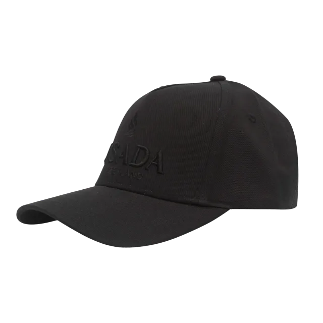 Gisada Cotton Twill 8009 caps svart brodert logo