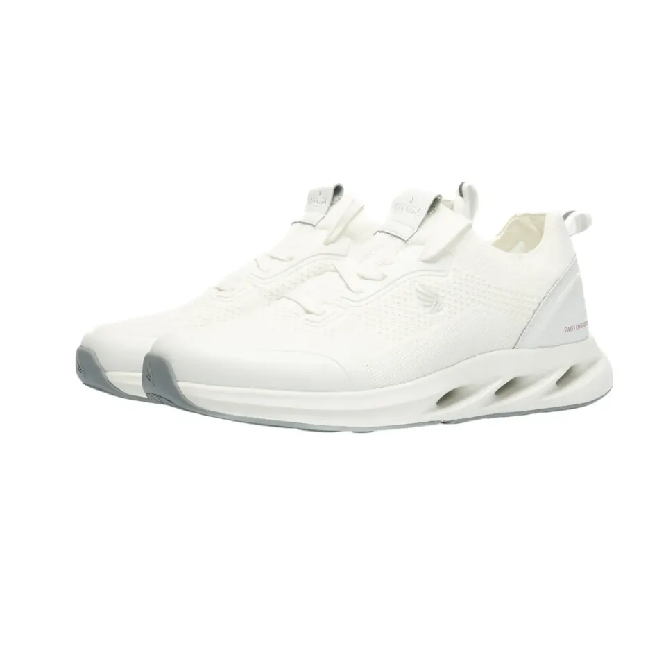 Gisada 16002 Knit Runner sneakers hvit low