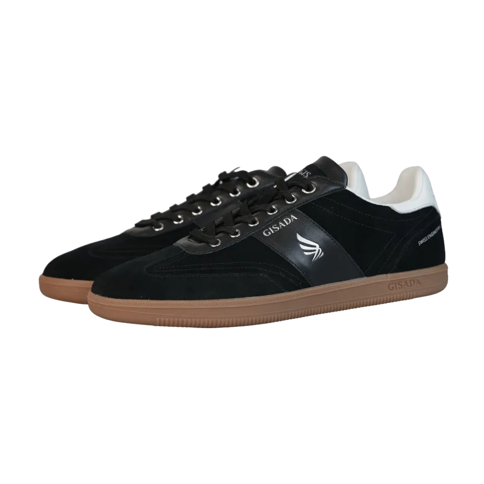 Gisada 17003 V05 sneaker svart semsket skinn