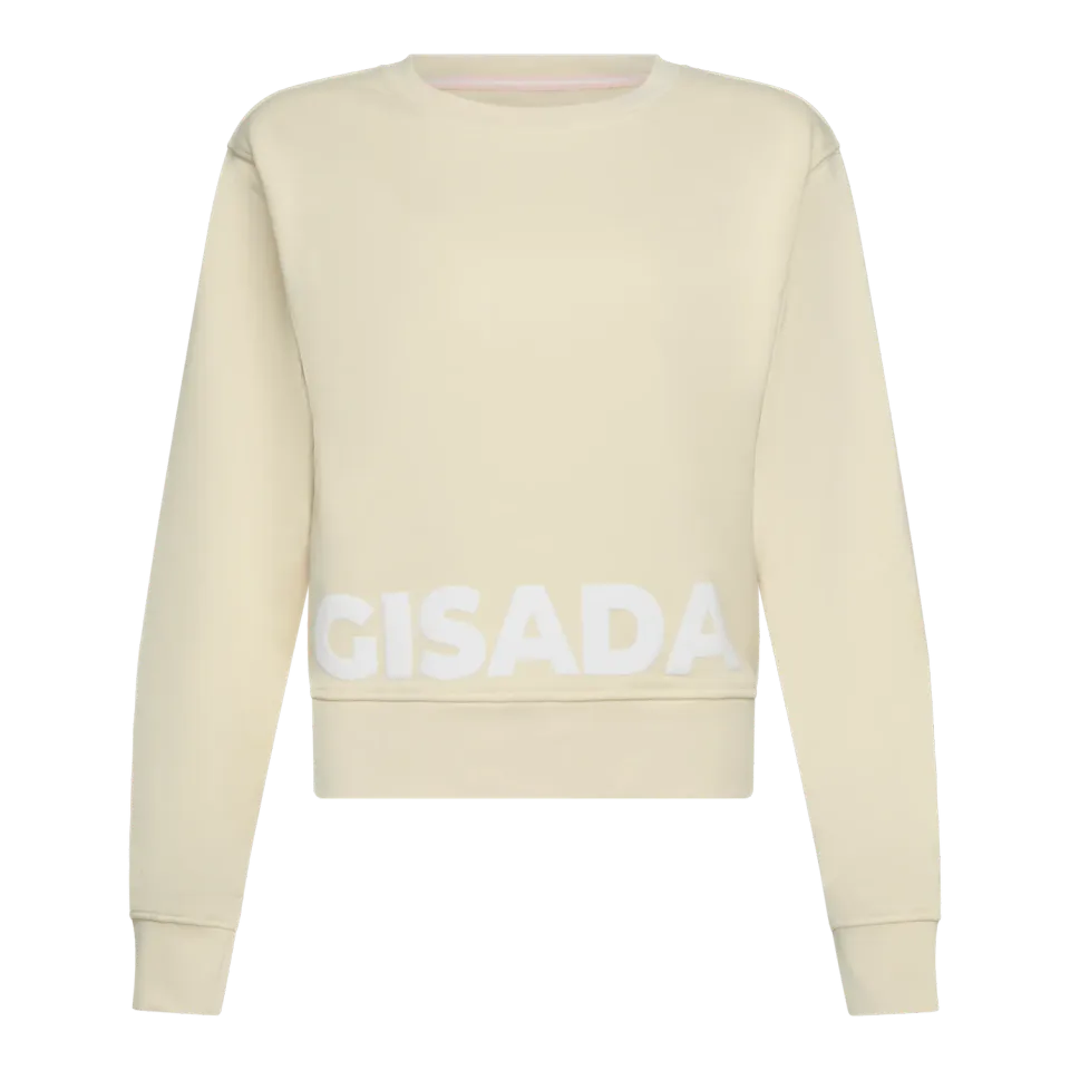 Gisada Crop Fit Sweatshirt genser beige