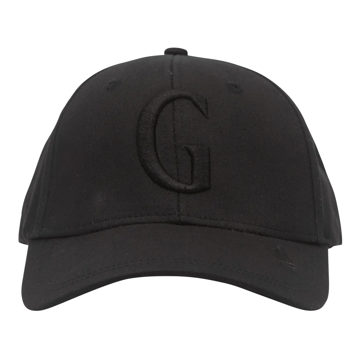 Gisada 8004 caps svart brodert G bomullstwill