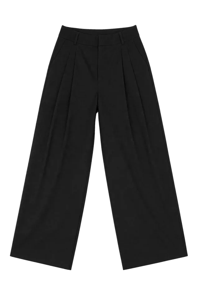 Gisada 1414 bukse sort dame doble legg