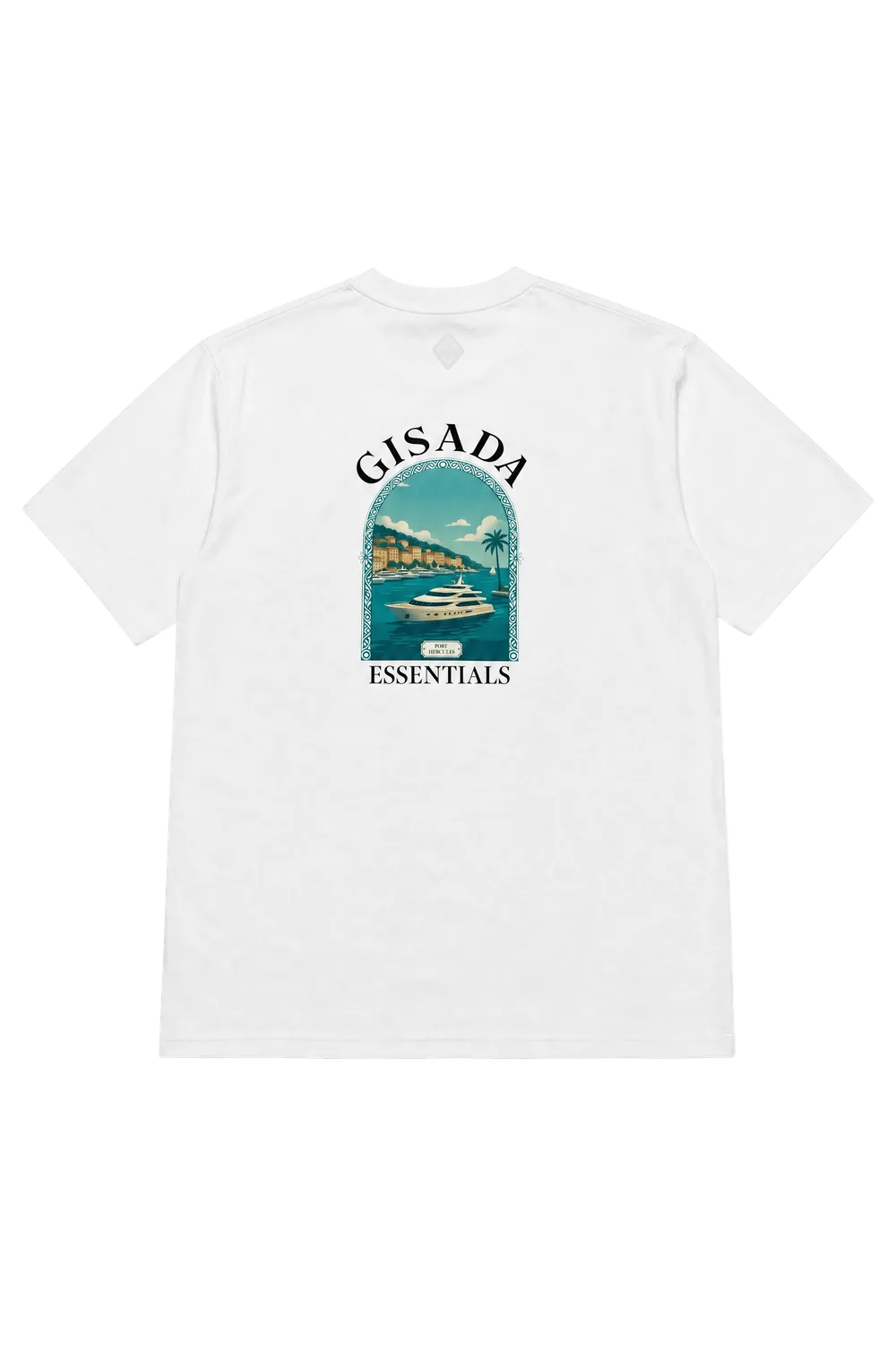 Gisada 1019 t-skjorte hvit unisex – bomullsjersey