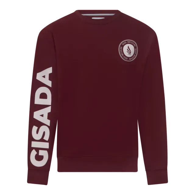 Gisada 3002 Rio sweatshirt bordeaux bomull