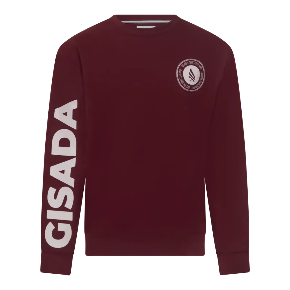 Gisada 3002 Rio sweatshirt bordeaux bomull