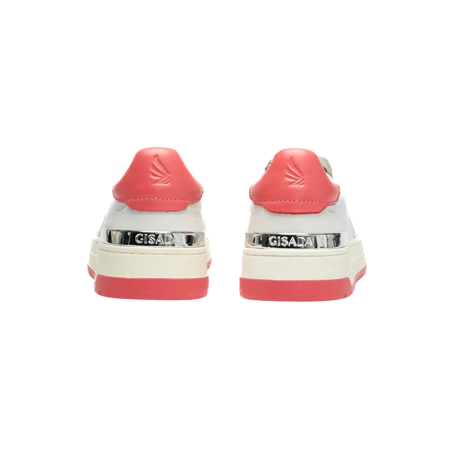 Gisada 17001 sneakers hvit korall skinn low-top dame