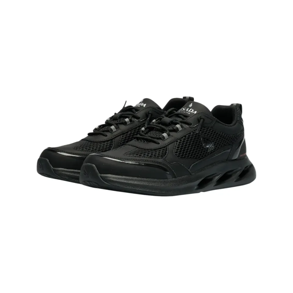 Gisada Runner Low sneakers svart pustende mesh