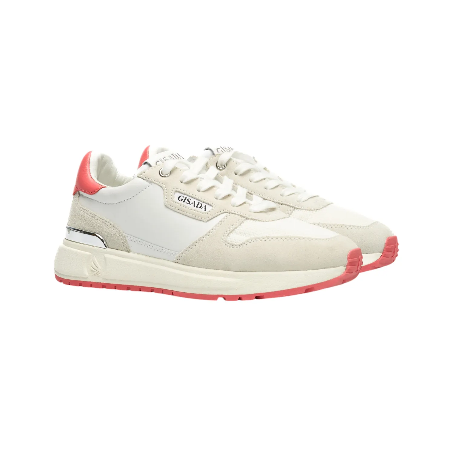 Gisada 17000 sneakers hvit korall – retro dame