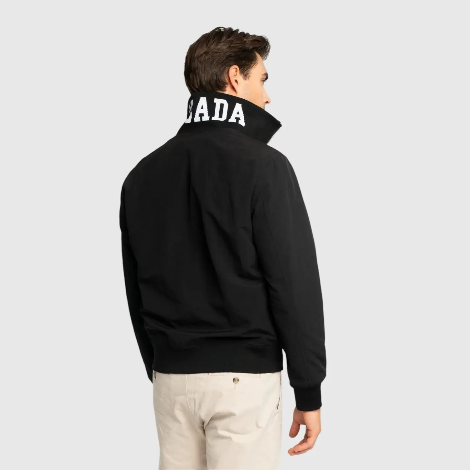 Gisada Regular Fit Windbreaker vindjakke svart