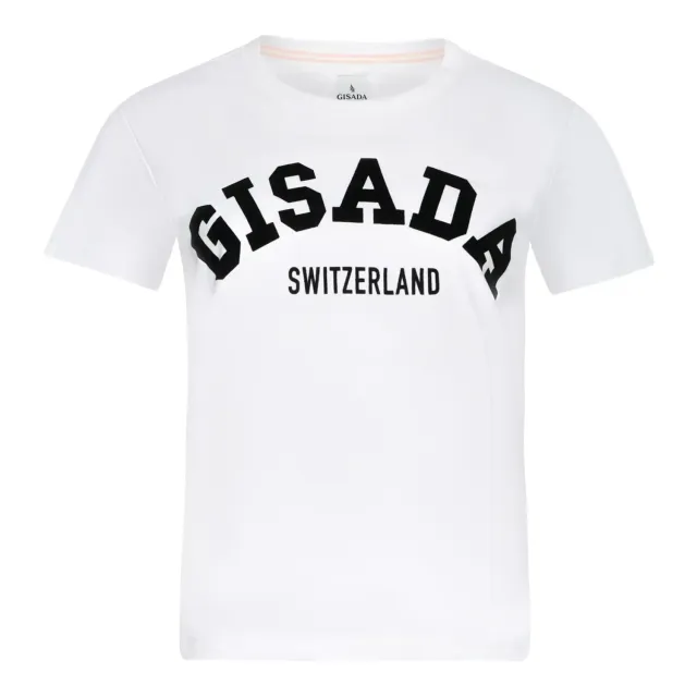 Gisada Barcelona 5001 t-skjorte hvit regular puff print