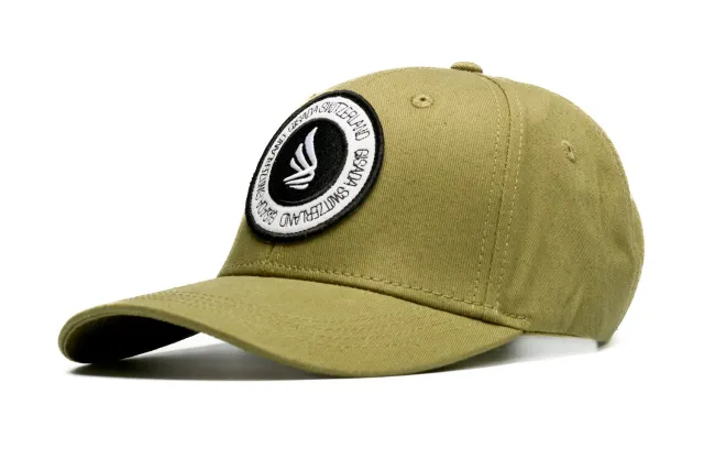 Gisada 8001 caps dark olive bomullstwill