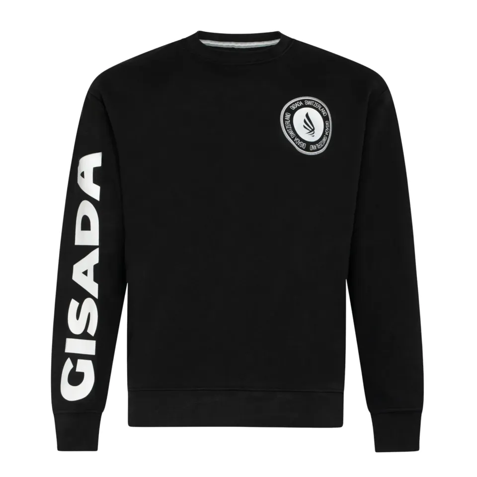Gisada Rio 3002 Gensersvart regular fit mellomtykk bomull