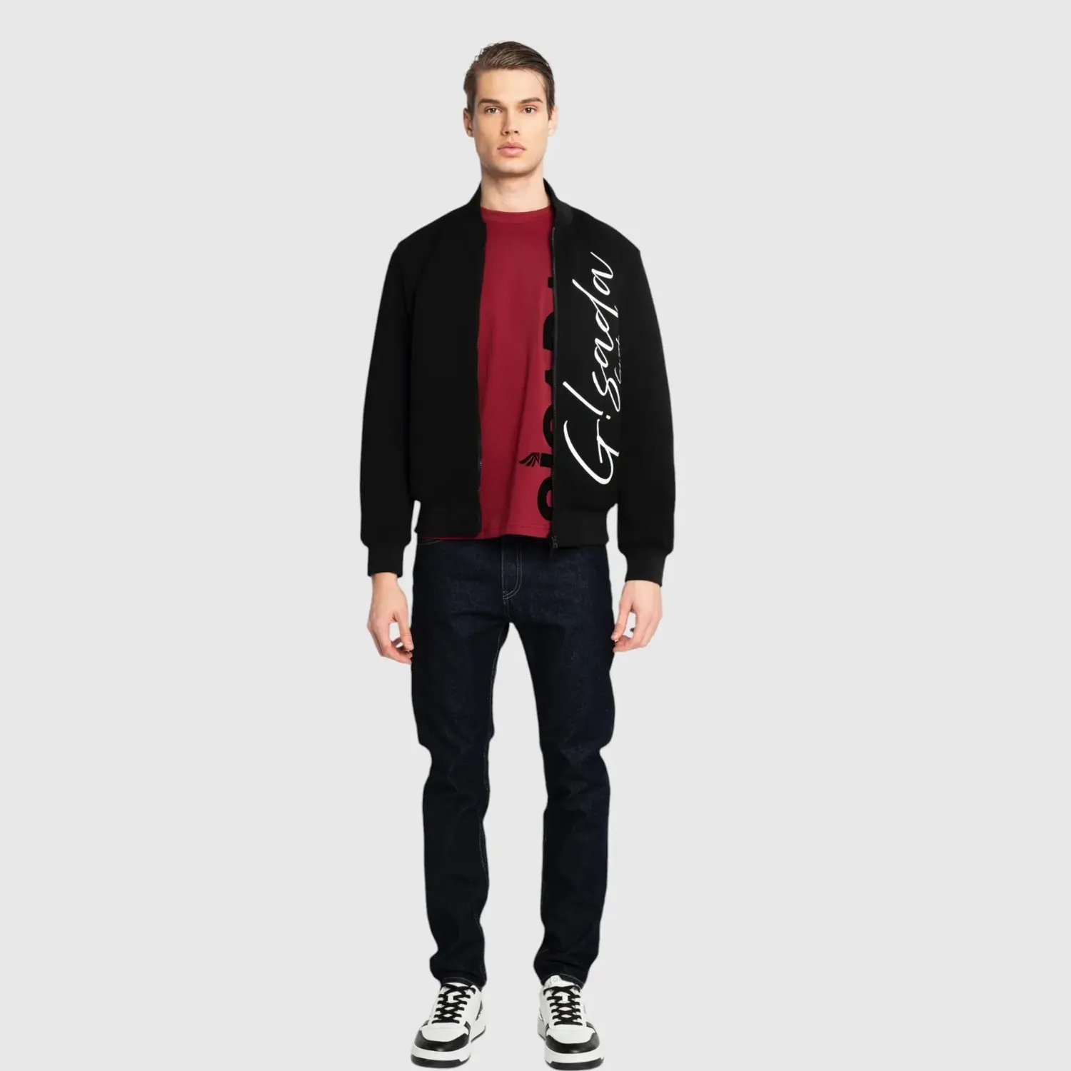 Gisada Regular Fit Windbreaker jakke svart 52 – knit