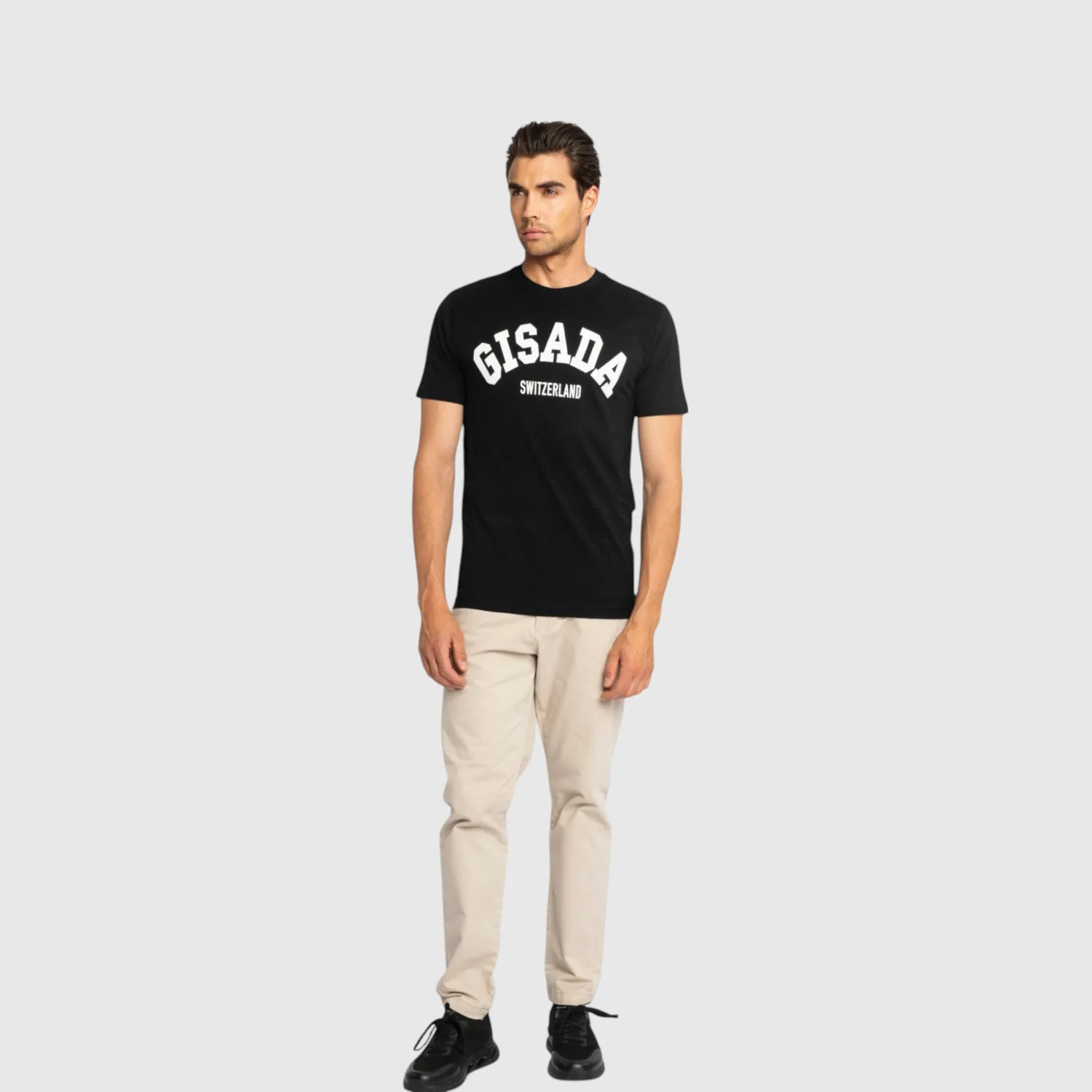 Gisada 1006 T-skjorte svart oversized herre