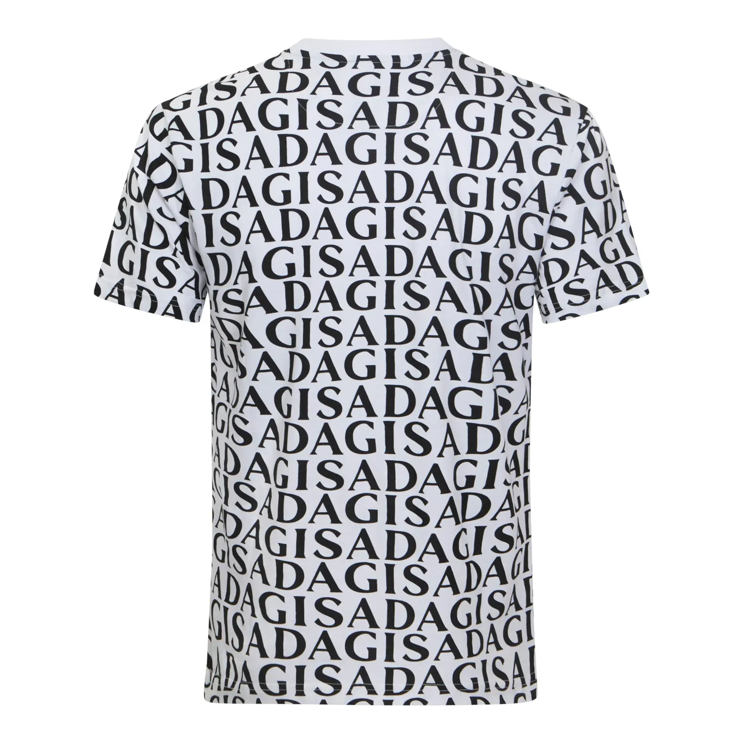 Gisada 1003 t-skjorte hvit herre regular monogram
