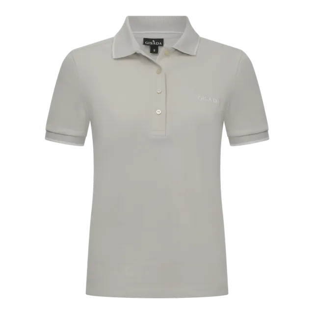 Gisada 9002 poloskjorte beige piqué bomull