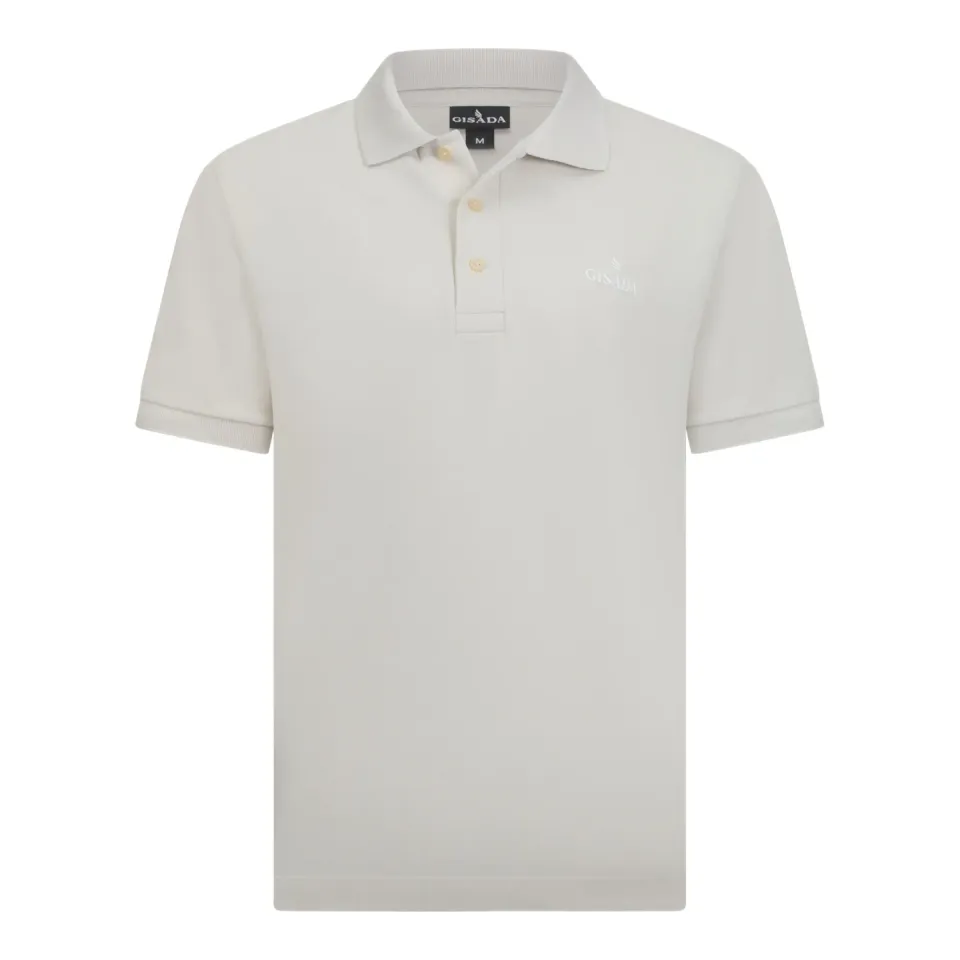 Gisada 2008 polo skjorte bomull beige regular fit