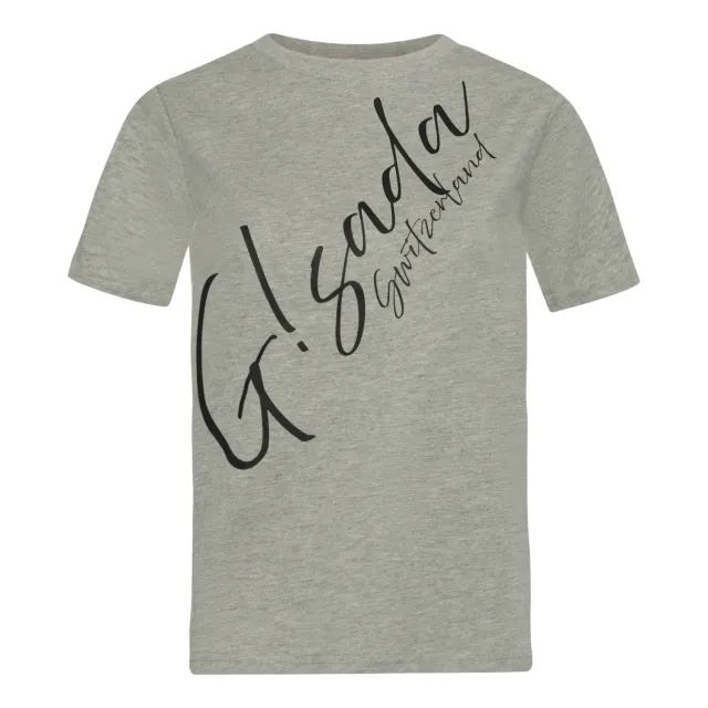 Gisada 5003 t-skjorte grå jersey med silikonlogo