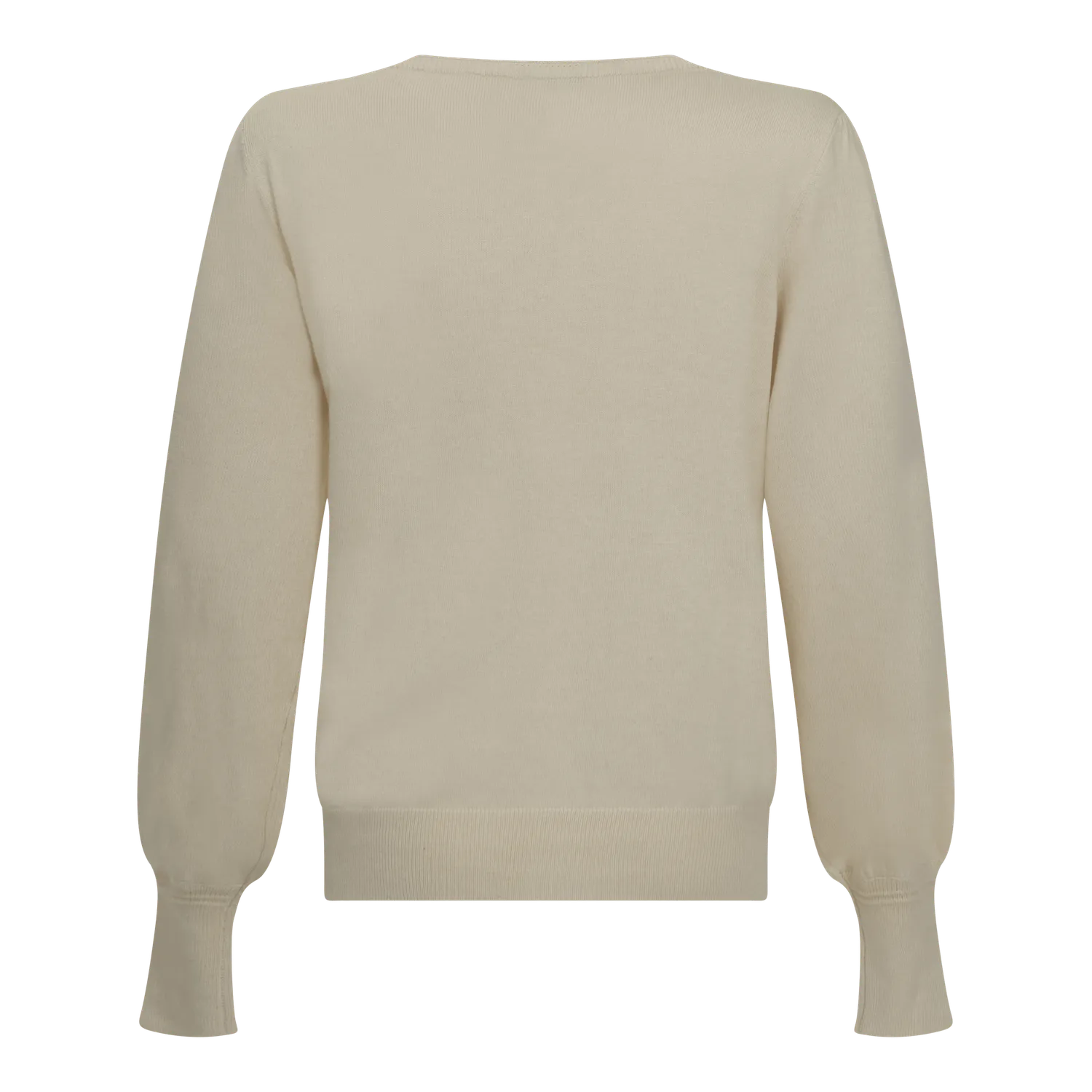 Gisada V-Neck Pullover genser ivory regular fit