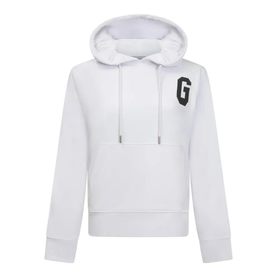 Gisada 6008 Regular Fit hoodie white bomull hette