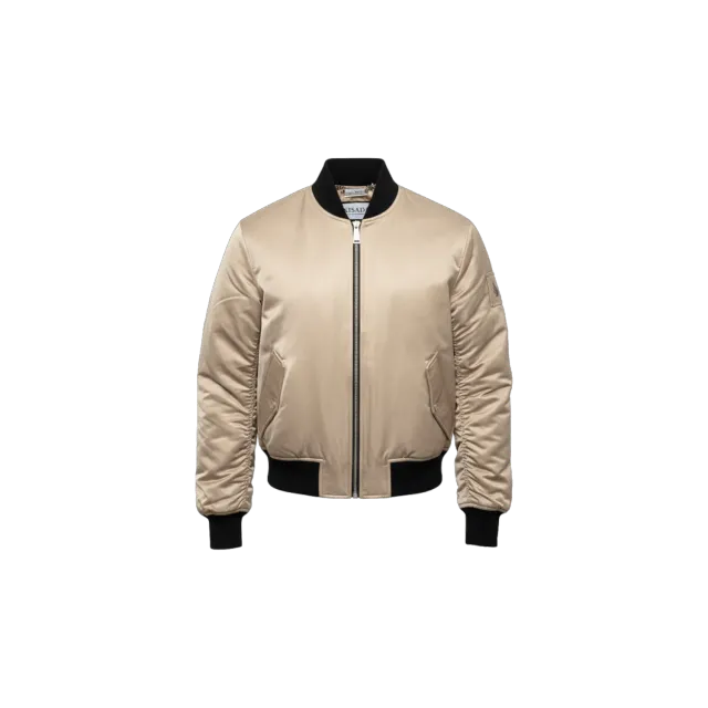 Gisada 1612 bomberjakke champagne cropped dame