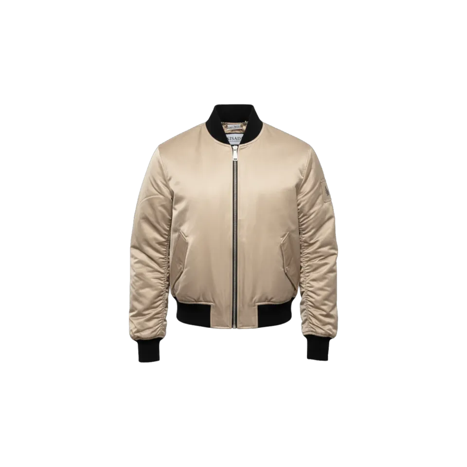 Gisada 1612 bomberjakke champagne cropped dame