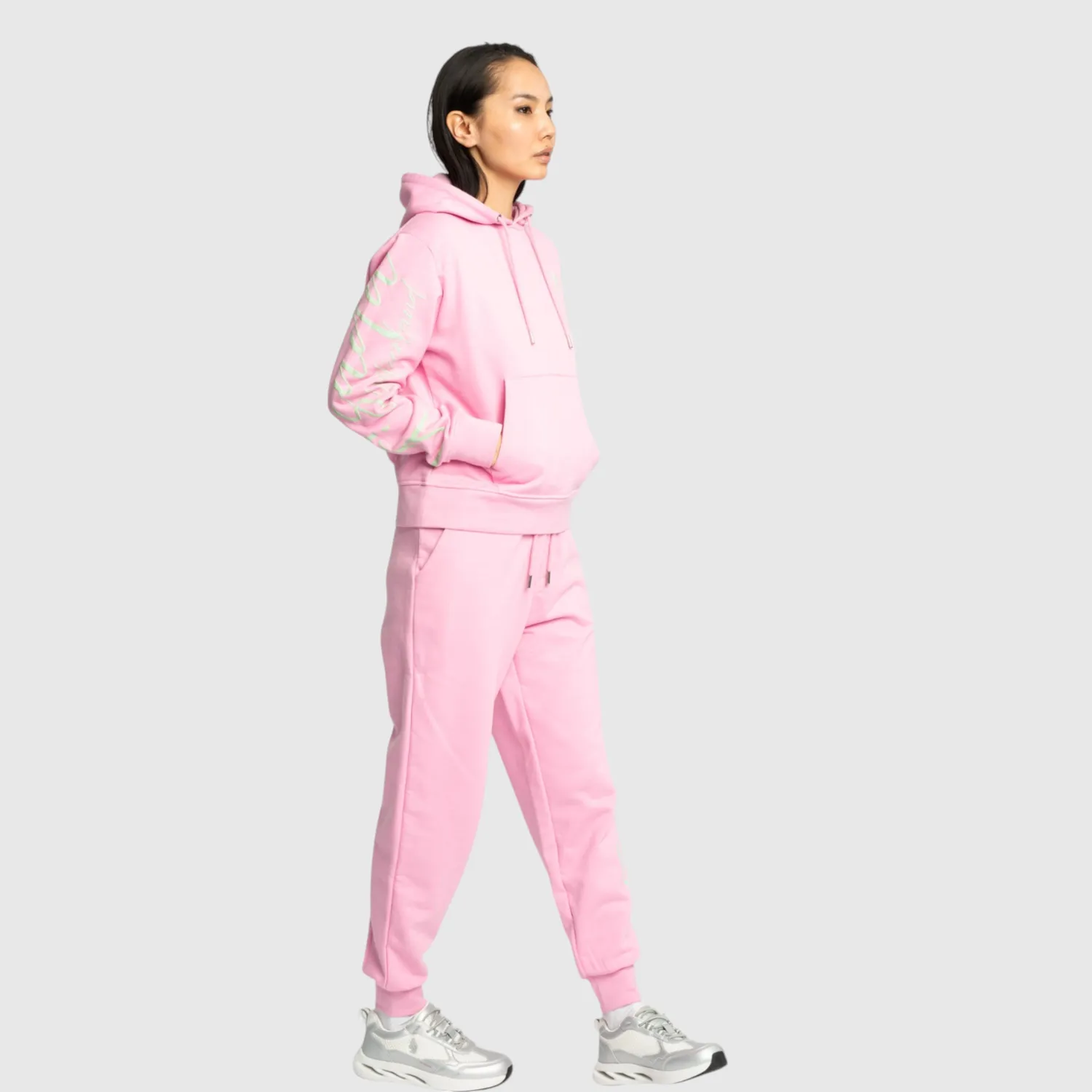 Gisada 6007 hettegenser rosa puff-trykk
