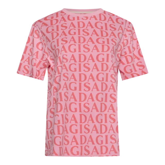 Gisada Barcelona 5007 t-skjorte rosa oversized