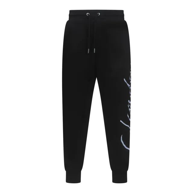 Gisada regular jogger svart bomull pufftrykk