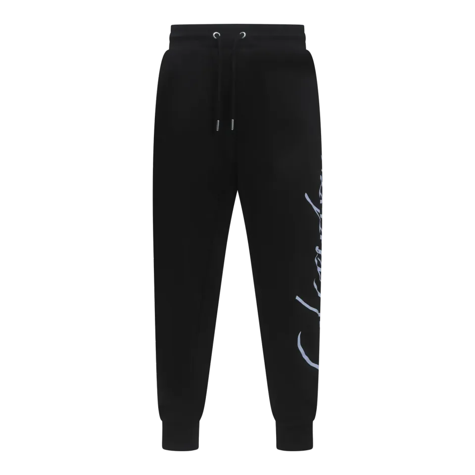 Gisada regular jogger svart bomull pufftrykk