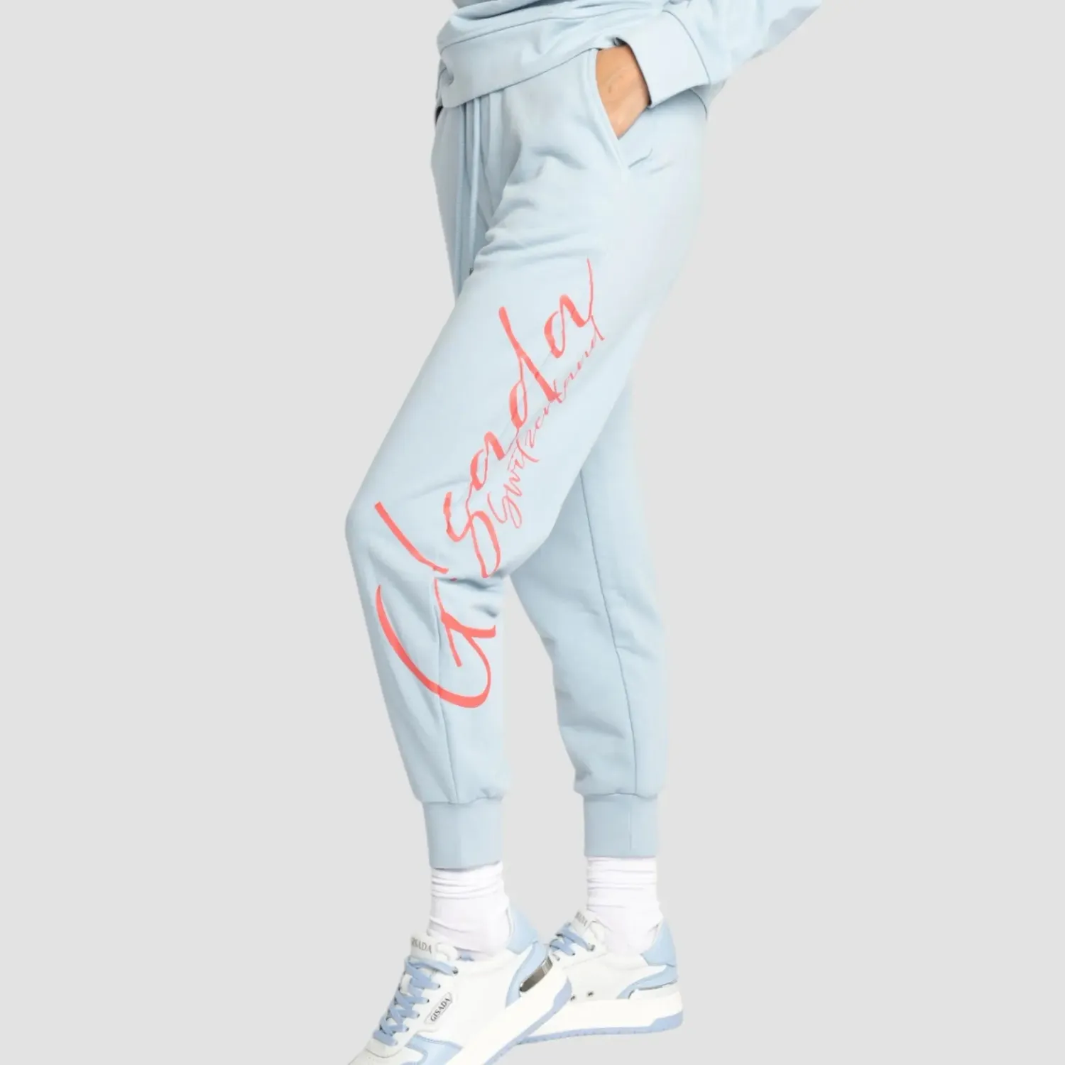 Gisada Tokyo 7000 joggebukse dame Ice Blue bomull