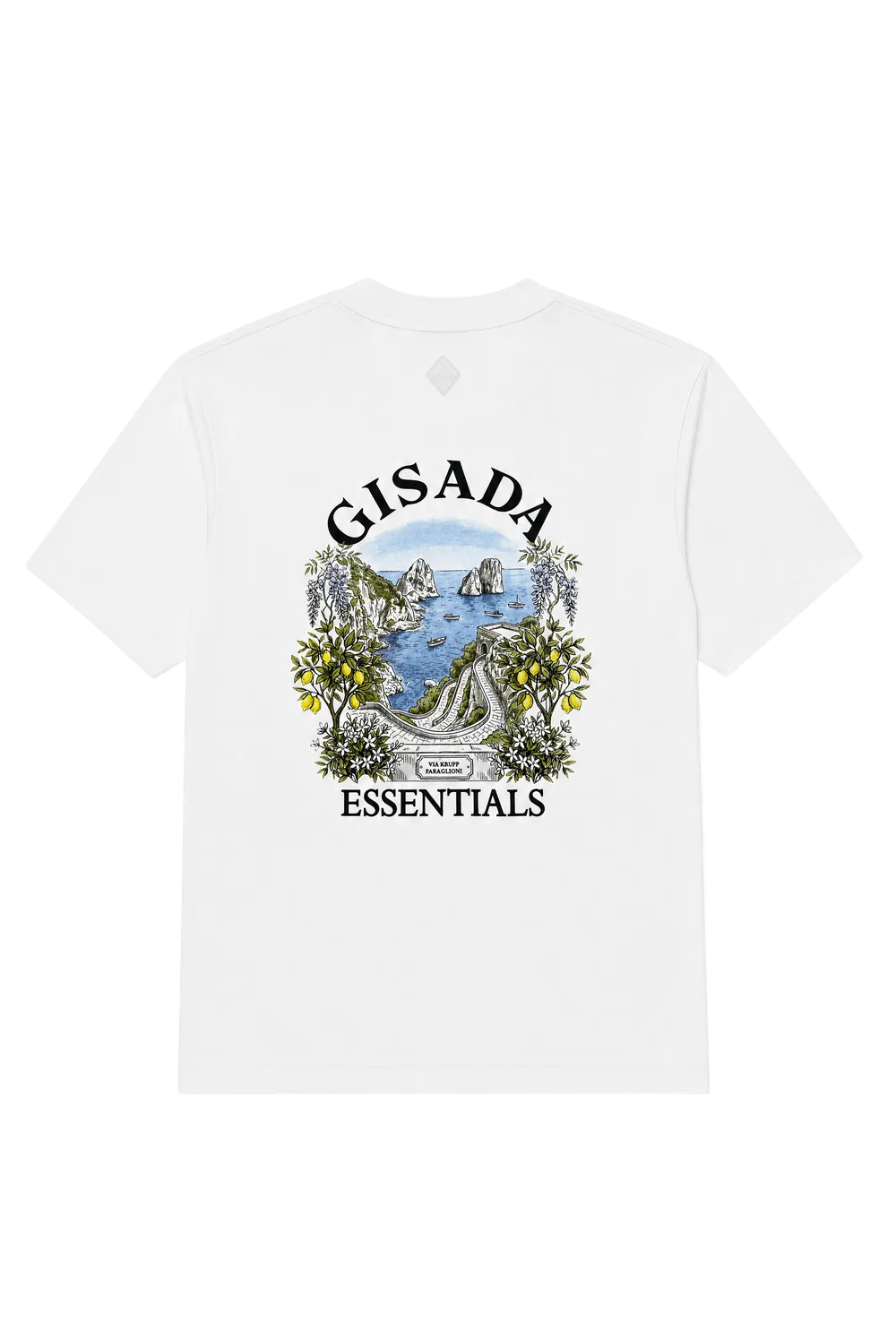 Gisada 1016 T-skjorte White unisex hvit bomull