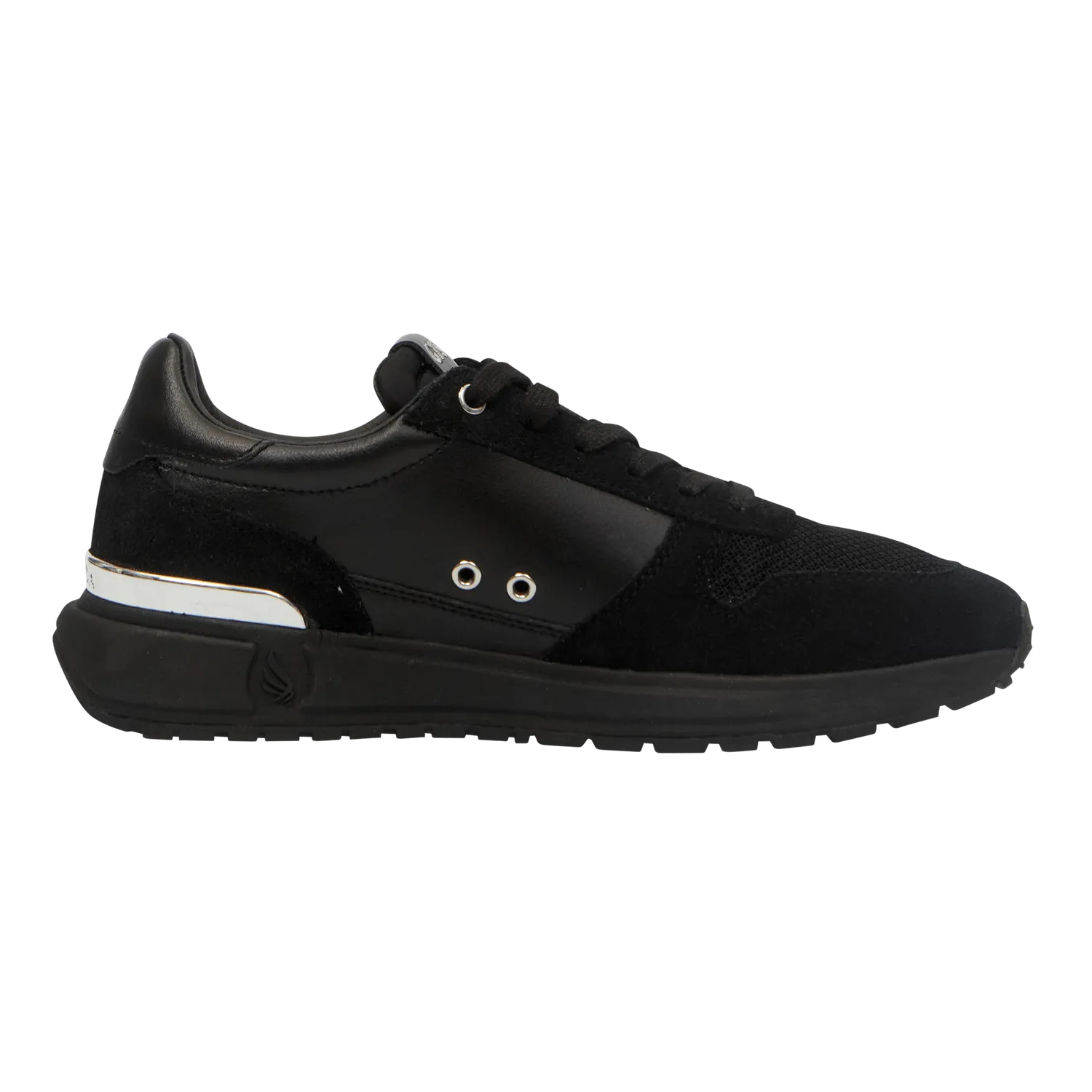 Gisada 17000 sneakers svart semsket skinn retro