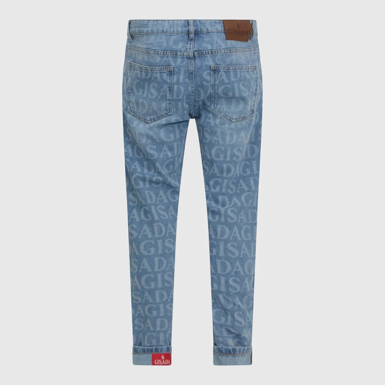 Gisada Slim Denim Allover Laser Print jeans Snow Blue 32 slim