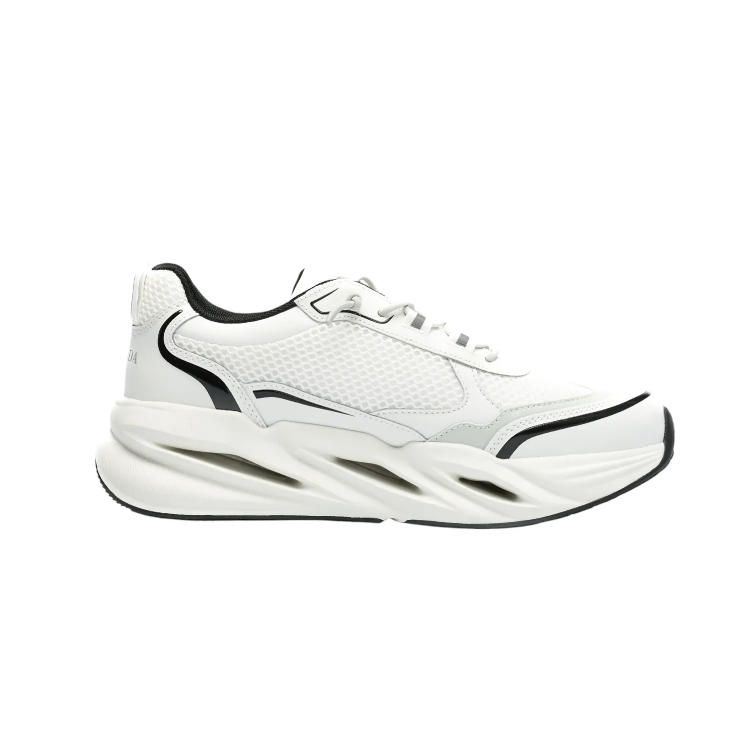 Gisada Runner High Sneakers joggesko hvit grå pustende