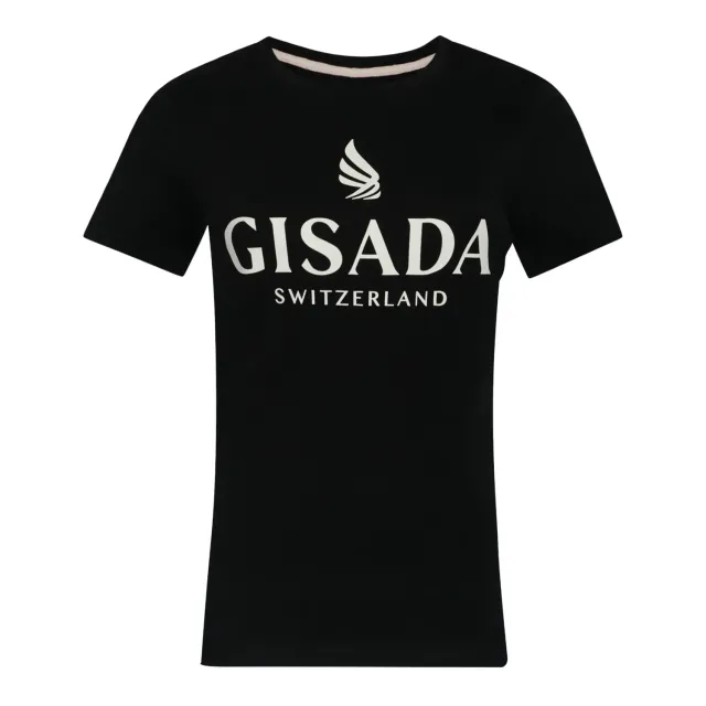 Gisada Barcelona 5000 t-skjorte dame svart regular fit bomull