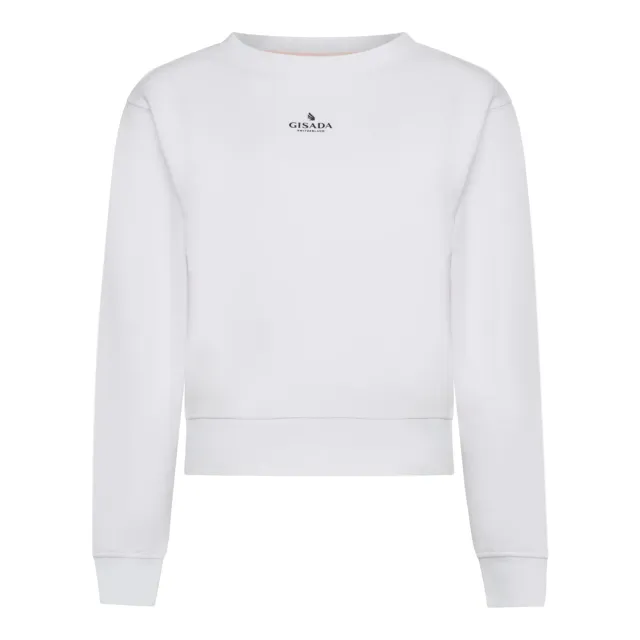 Gisada 6002 Berlin crop sweatshirt hvit regular fit