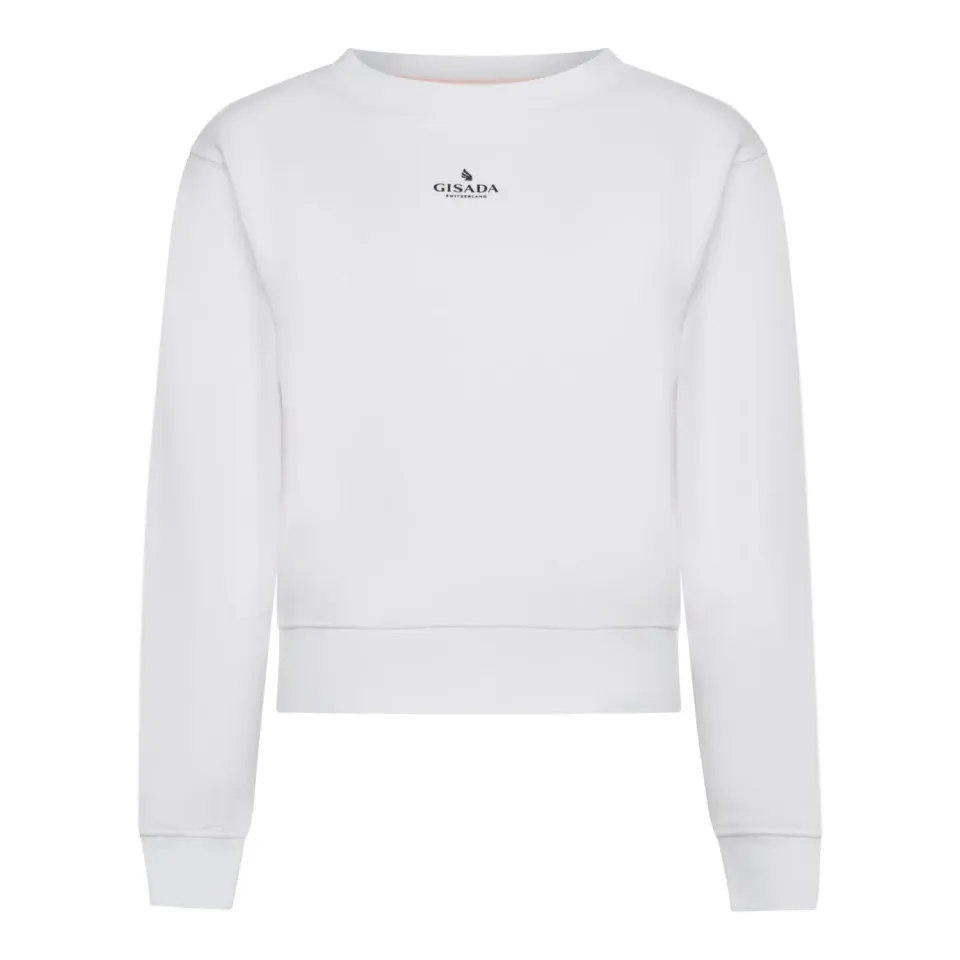 Gisada 6002 Berlin crop sweatshirt hvit regular fit