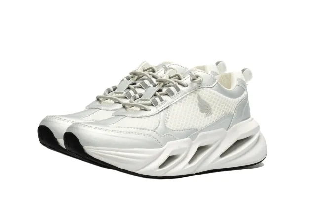 Gisada Runner Bicolor sneakers Silver/White skinn