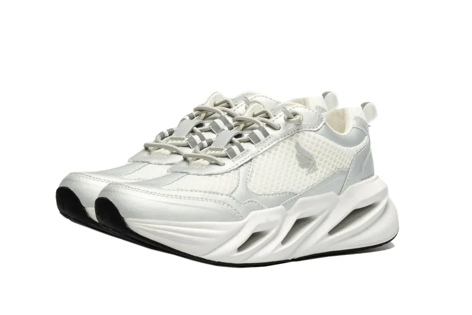 Gisada Runner Bicolor sneakers Silver/White skinn